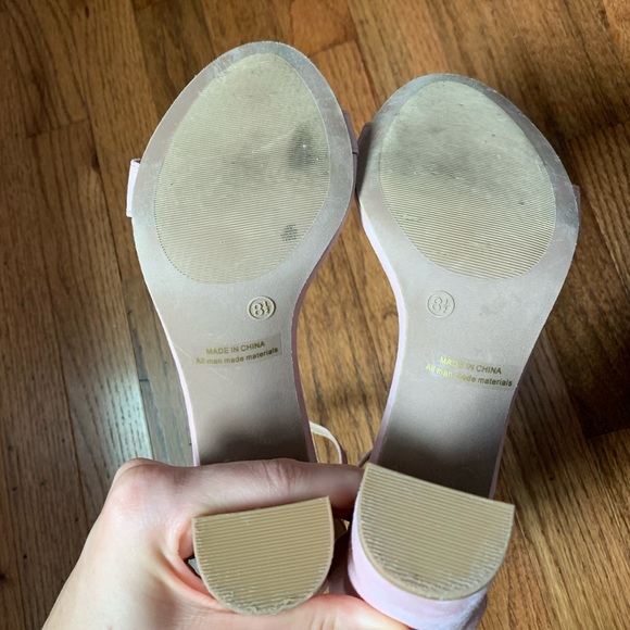 Baby Pink Chunky Heels - Picture 6 of 6